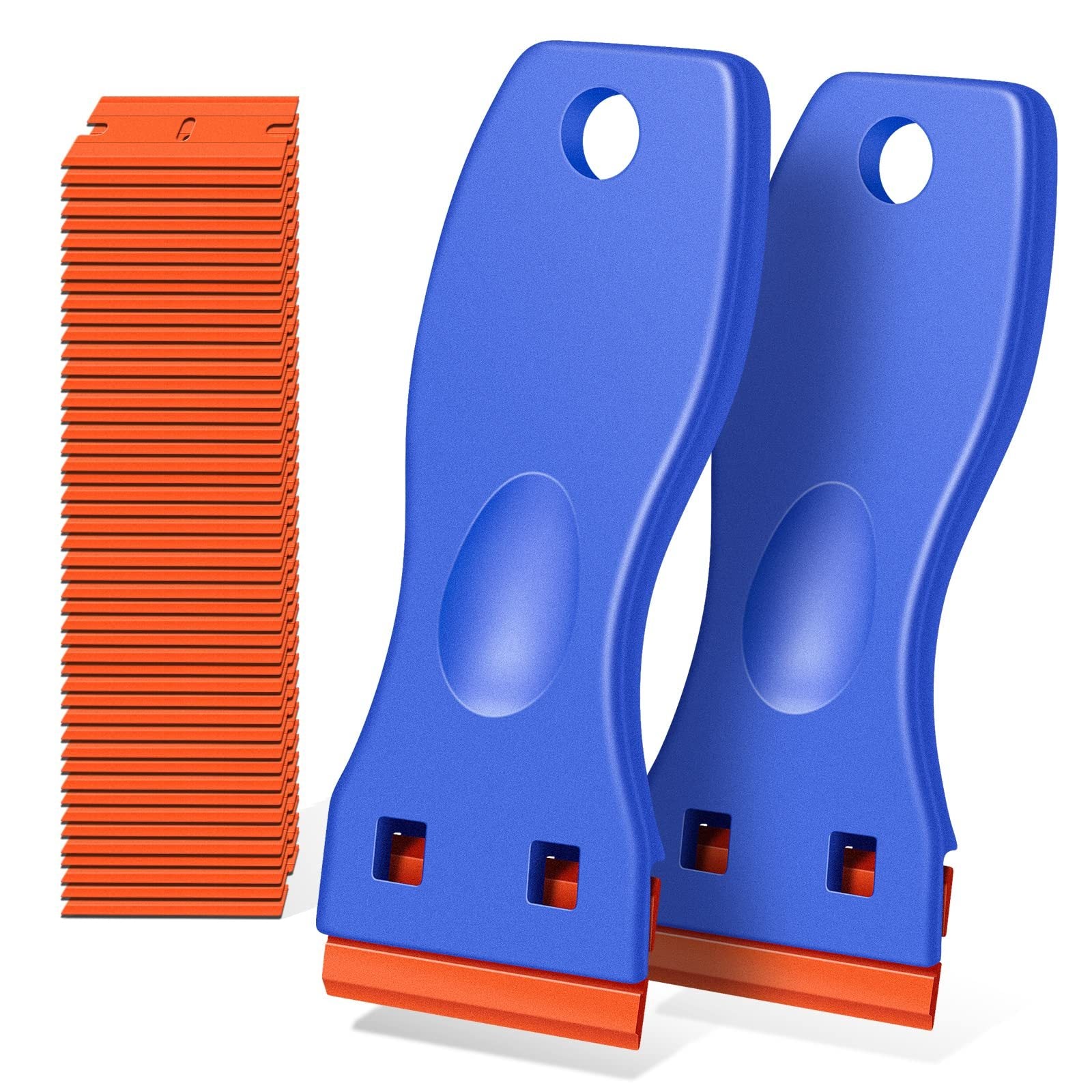 Plastic Blade Scraper Tool with 20 Blades for Removing Labels