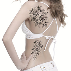 Rose Temporary Tattoo Stickers - Party Body Art Waterproof Stickers