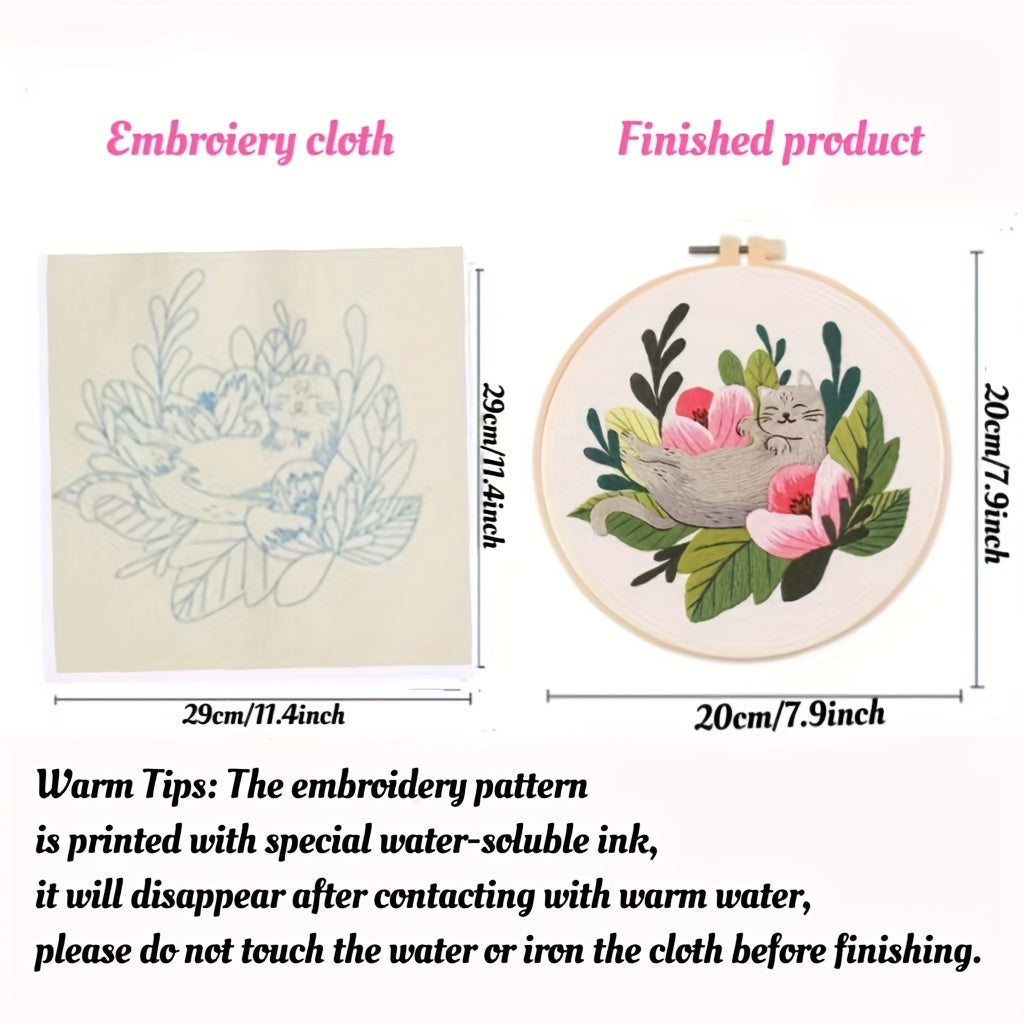 Mushroom Series Embroidery Kit - DIY Starter Kit For Adults