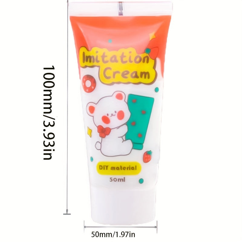 50ml Simulated Cream Glue Set Small Hair Clip Resin Cream Glue