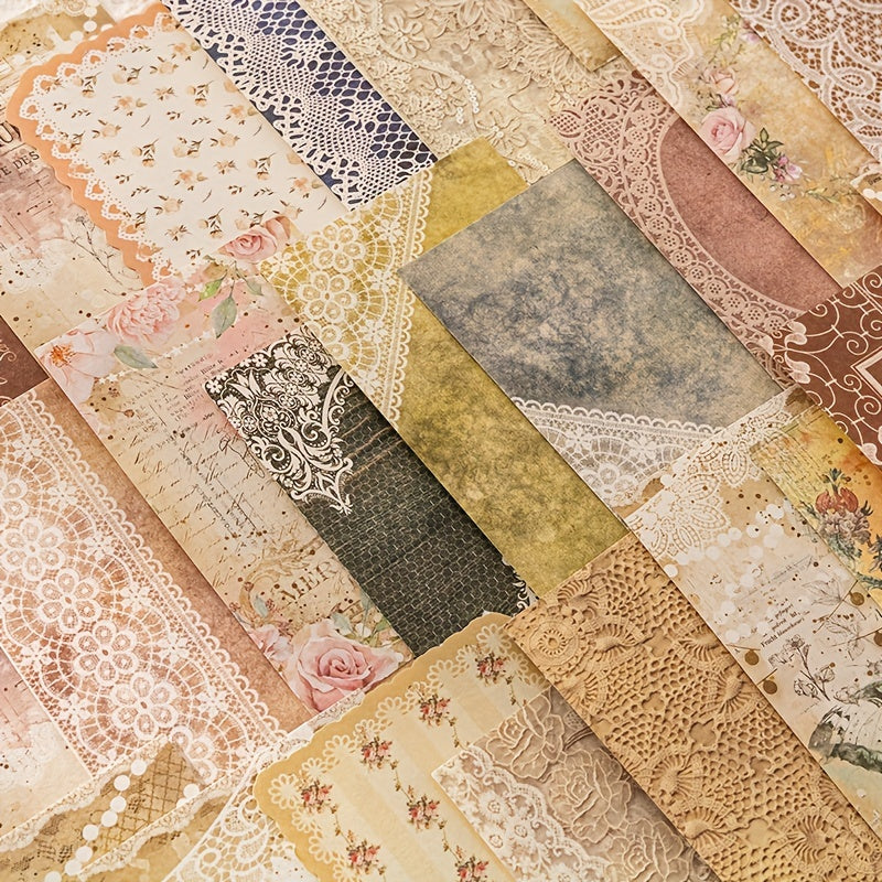 30PCS Vintage DIY Material Paper for Scrapbooking Stationery
