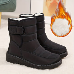 Women's Snow Boots Waterproof Faux Fur Liner Non-Slip Mid Tube Boots