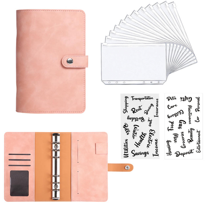 Soft Leather Loose leaf Notebook Office Supplies Set