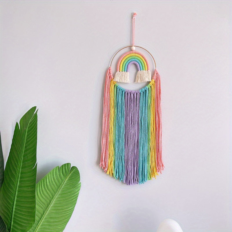 Colorful Tassel Rainbow Wall Hanging Decor