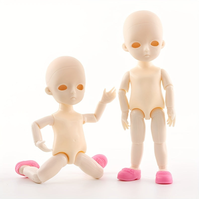 6 Inch Doll with 13 Joints Body and Head, Doll Shoes Included, Random Birthday