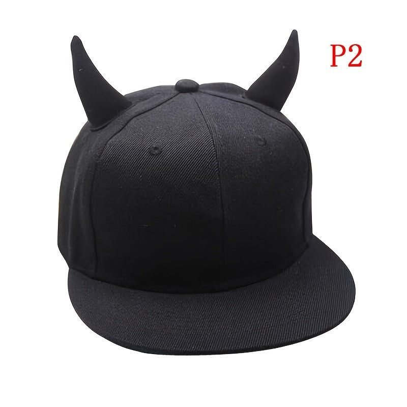 Snapback Adjustable Baseball Cap Hip Hop Hat Devil Horns Cap