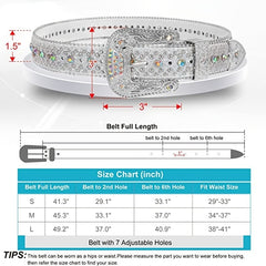 Punk Rhinestone Belt Vintage Bling Cowboy Cowgirl Waist Belt