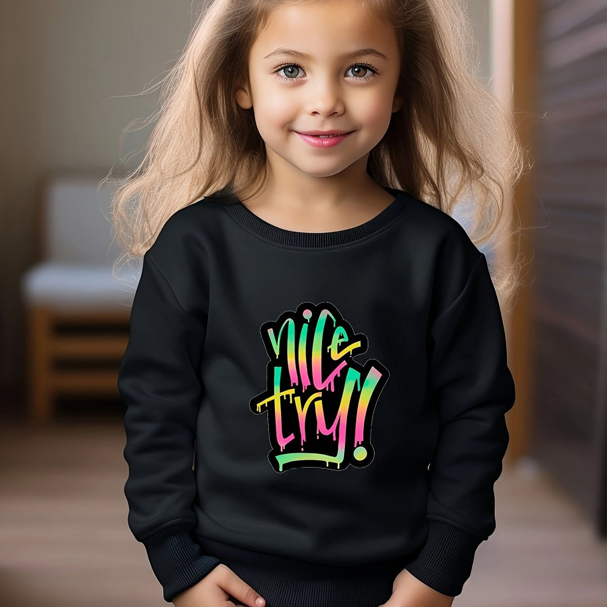 OERYUI Toddler Kids Long Sleeve Sports Sweatshirt Top
