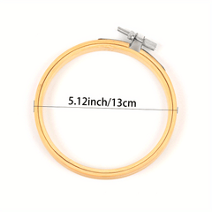 Embroidery Cross Stitch Wooden Frame Hoop Circle DIY Hand Craft Sewing Tool