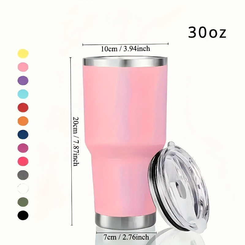 30oz Stainless Steel Insulated Coffee Mug with Lid - Ideal for Outdoor Sport