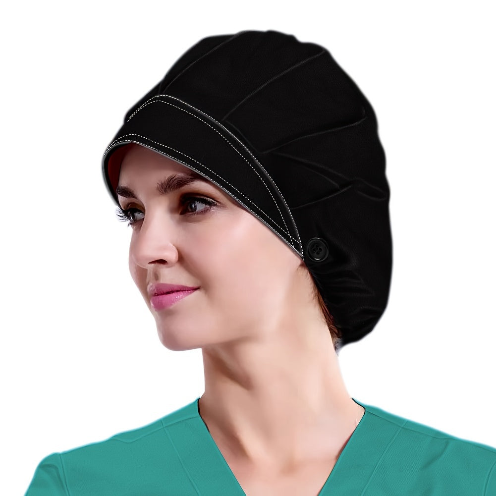 Adjustable Washable Working Cap Button Unisex Cotton Hats Print
