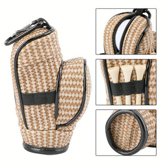 1pc Golf Small Ball Bag Portable Waist Bag Holds Three Balls