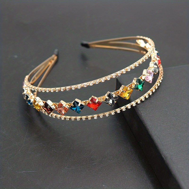 Rhinestone Hair Hoop Layer Headband Hair Accessories