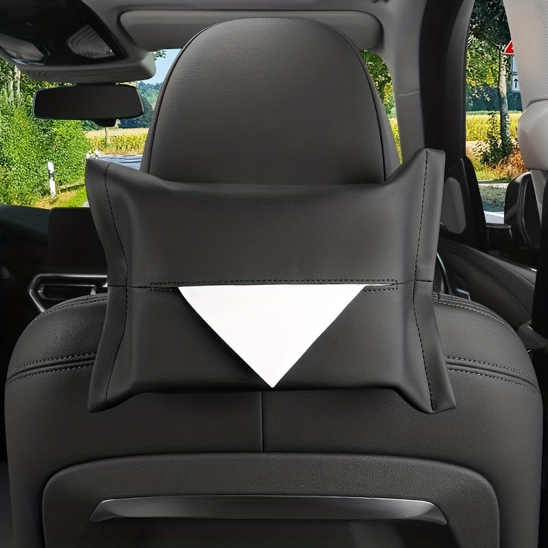 Car Tissue Box Leather Chair Back Draw Paper Bag Hanging Sun Visor Armrest Box