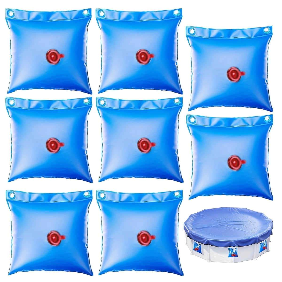 2pcs Heavy Duty Wall Bag For Pool Winter Covers Extra Security