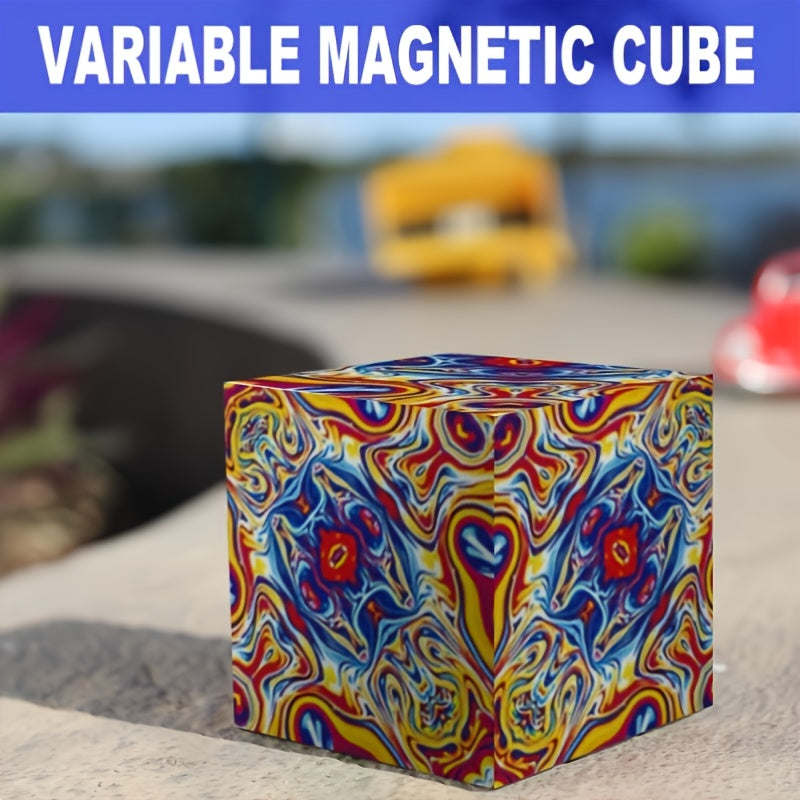Magnetic Magic Cube Geometry Puzzle Educational Toy For Kids