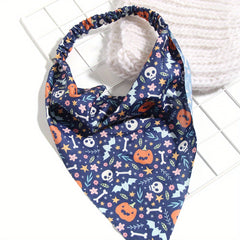 Cartoon Pattern Hair Band Triangle Towel Head Scarf Hair Accessories