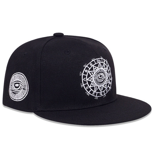 Men Eye Embroidered Hip Hop Baseball Cap