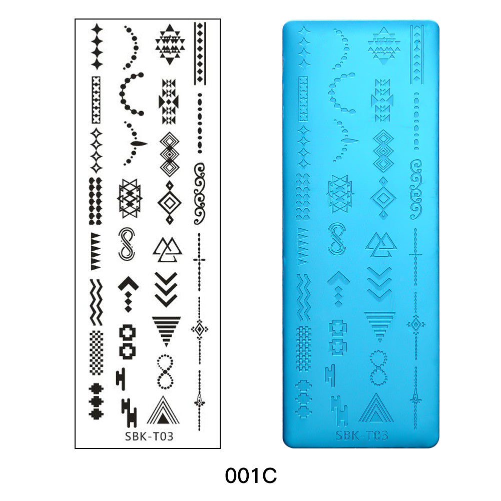 Nail Art Template DIY Stamping Plate Manicure Tool For Women Home Salon
