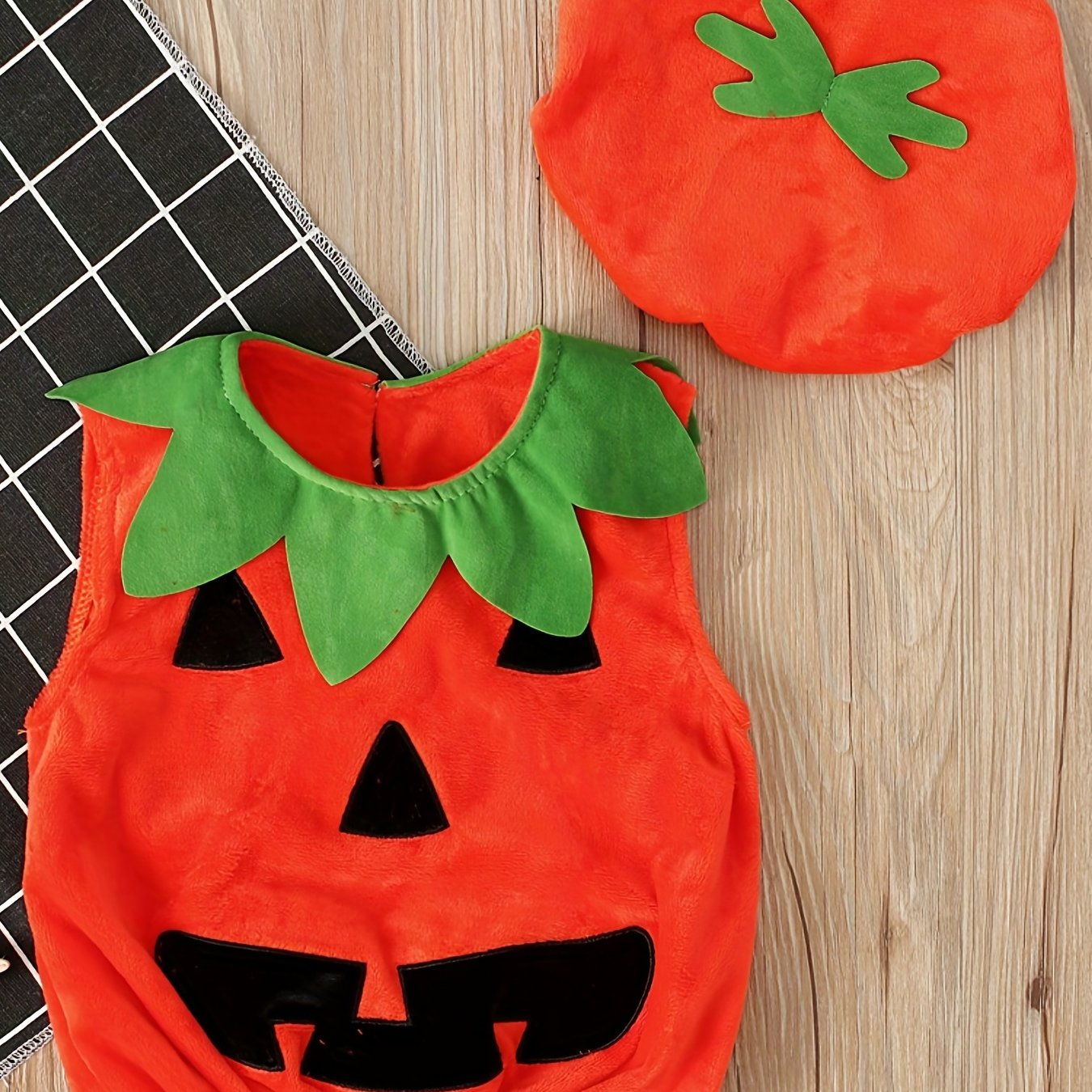 Baby Halloween Pumpkin Top Hat Set