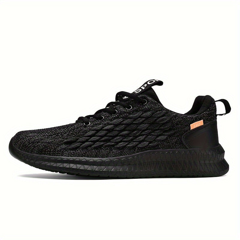  Men's Breathable Running Shoes Non Slip Lace Up Sneakers