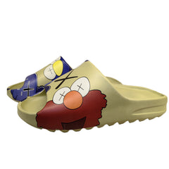Men's Anime Print Non Slip Platform Slides Soft Sole Cloud Slides
