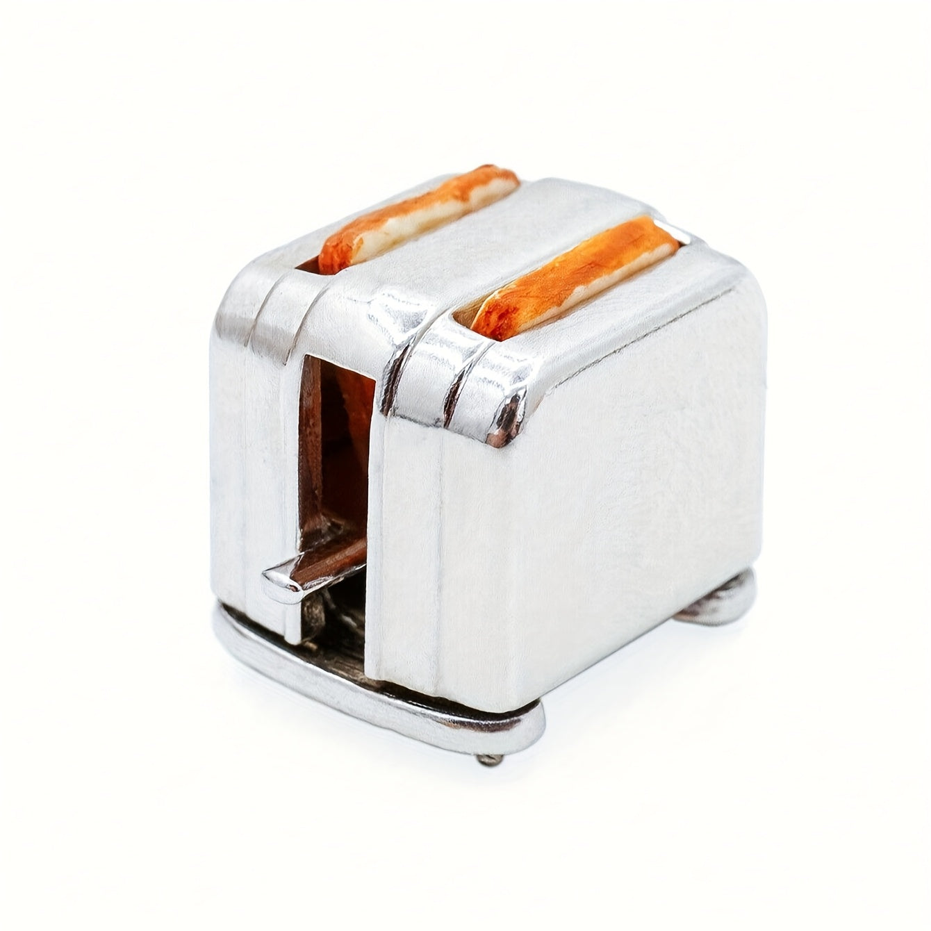 Dollhouse Bread Maker 1:12 Scale Kitchen Scene Accessory with 2 Slices of Bread