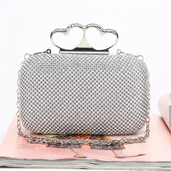 Glitter Rhinestone Evening Bag Dinner Clutch Purse For Wedding Party