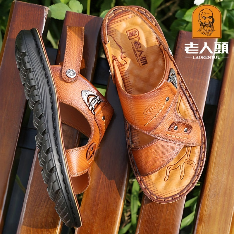 LAORENTOU Men's Outdoor Hiking Sandals Non Slip Beach Shoes