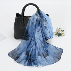 Floral Pattern Scarf Shawl Sunscreen Shawls Lightweight Print Scarfs Women