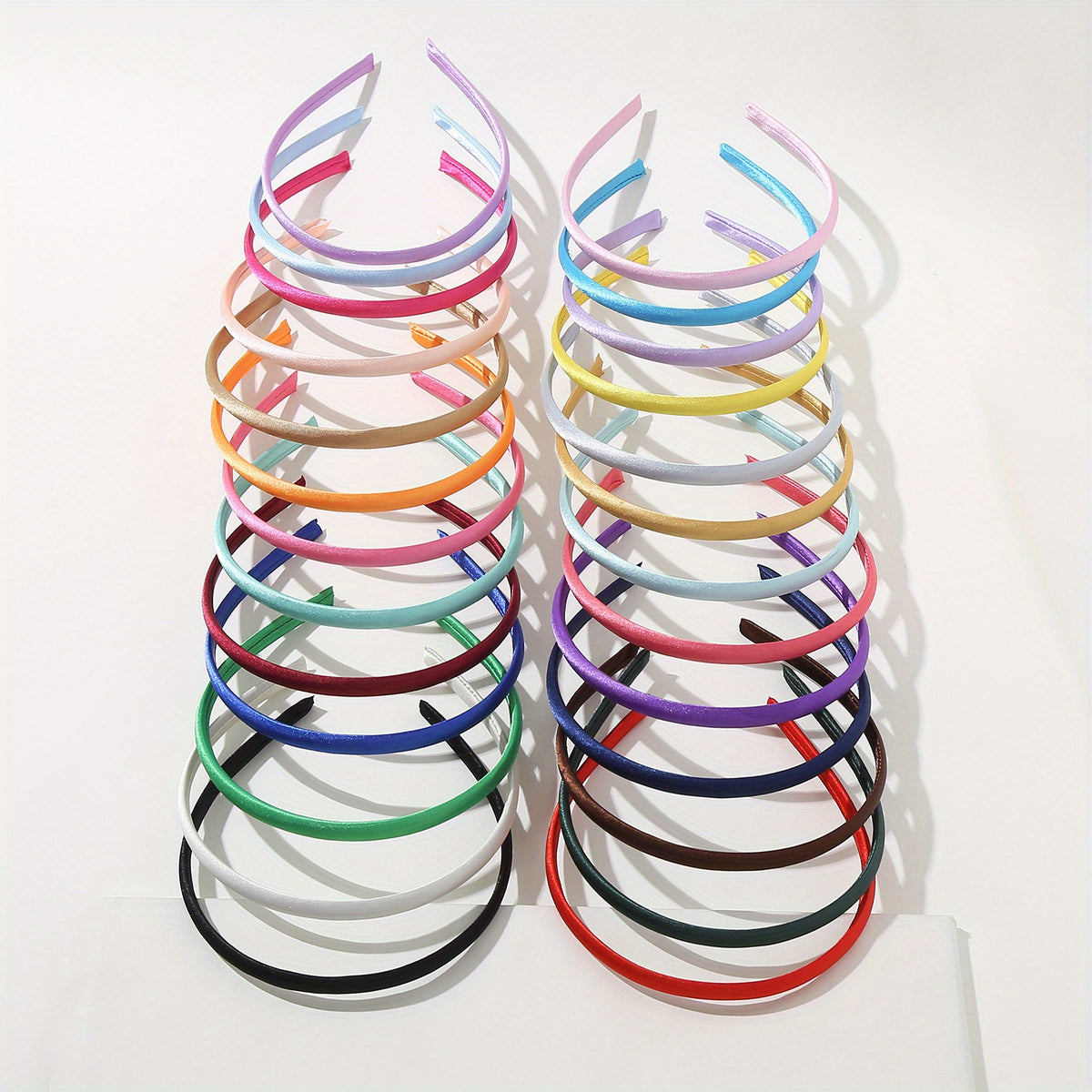 26PCS Satin Colorful Headband for Women Hair Accessories