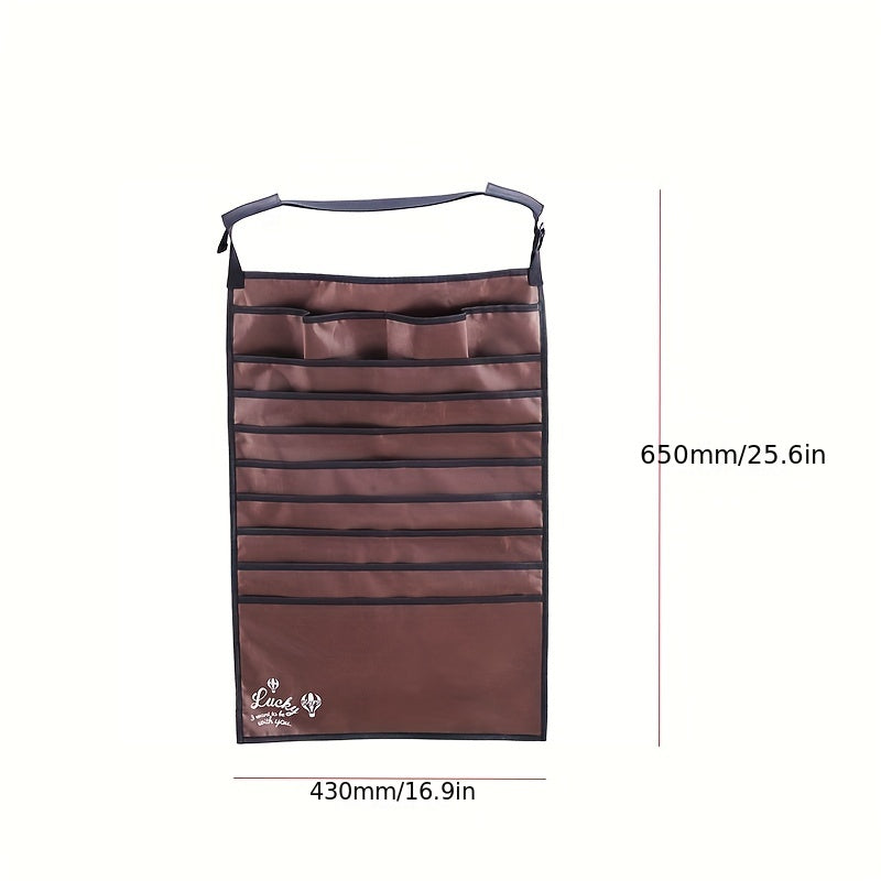 72365 Brown Hanging Book Bag Storage & Hanging Rack