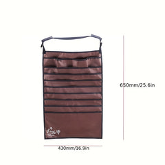 72365 Brown Hanging Book Bag Storage & Hanging Rack