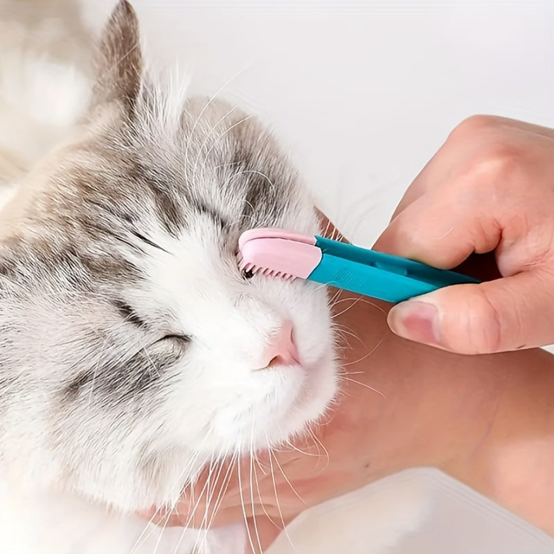 Cat Tear Stain Brush Eye Comb for Pet Dog Cat