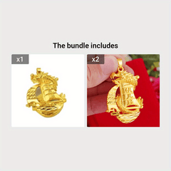 Golden Dragon King Zodiac Pendant for Men and Women