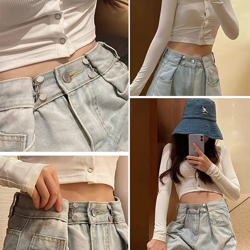 Daisy Pattern Safety Brooch Pin Buckle Minimalist Waist Tightener