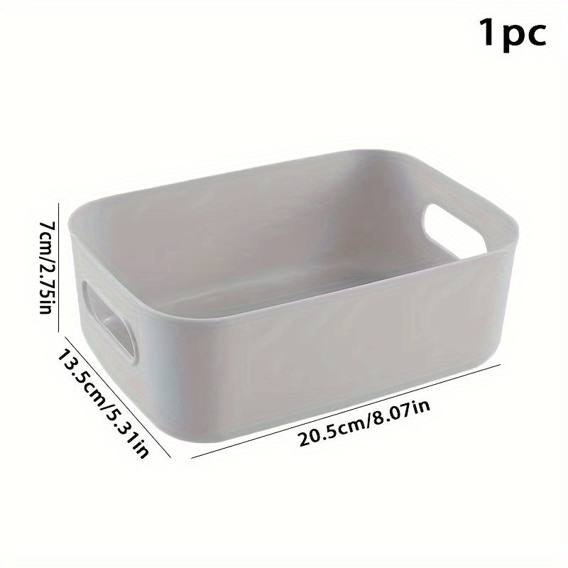 Plastic Storage Box Organizer Handle Bathroom Kitchen Snack