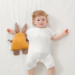 Newborn Baby Soothing Towel Plain Pattern Sleeping Doll