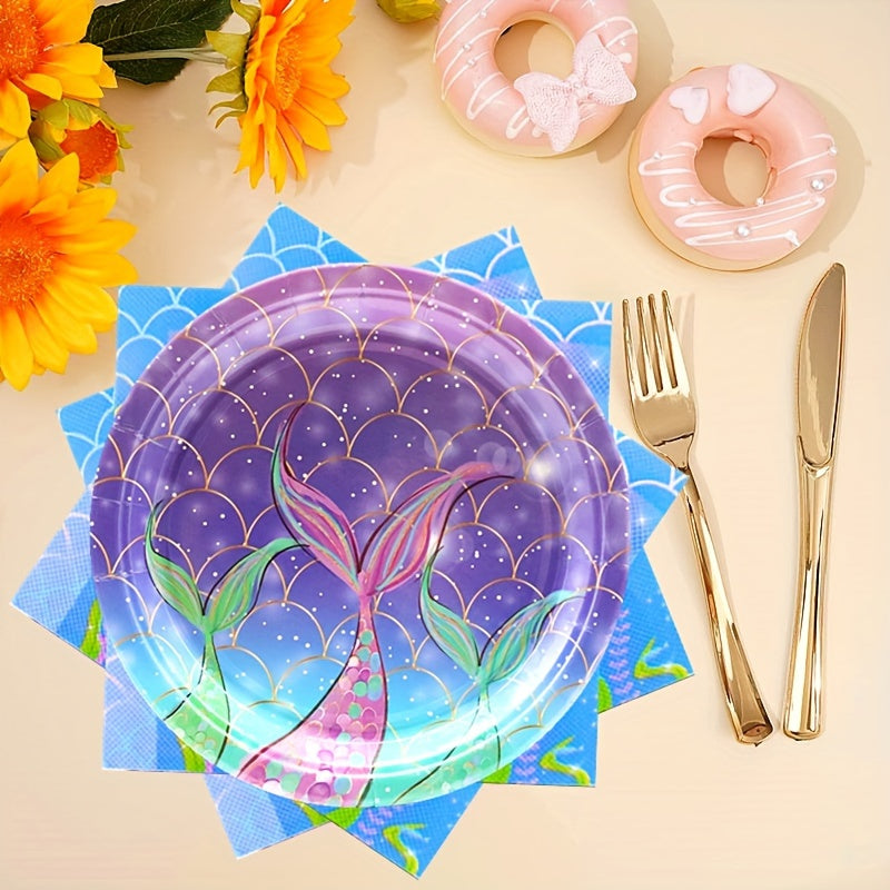 Mermaid Birthday Party Set for 20 Guests