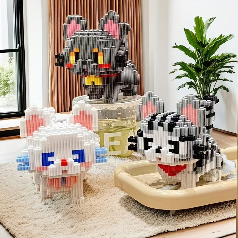 1729pcs Cat Building Blocks Set for Party Games & Decor
