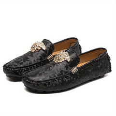 Women's Geometric Loafers Slip On Flat Shoes