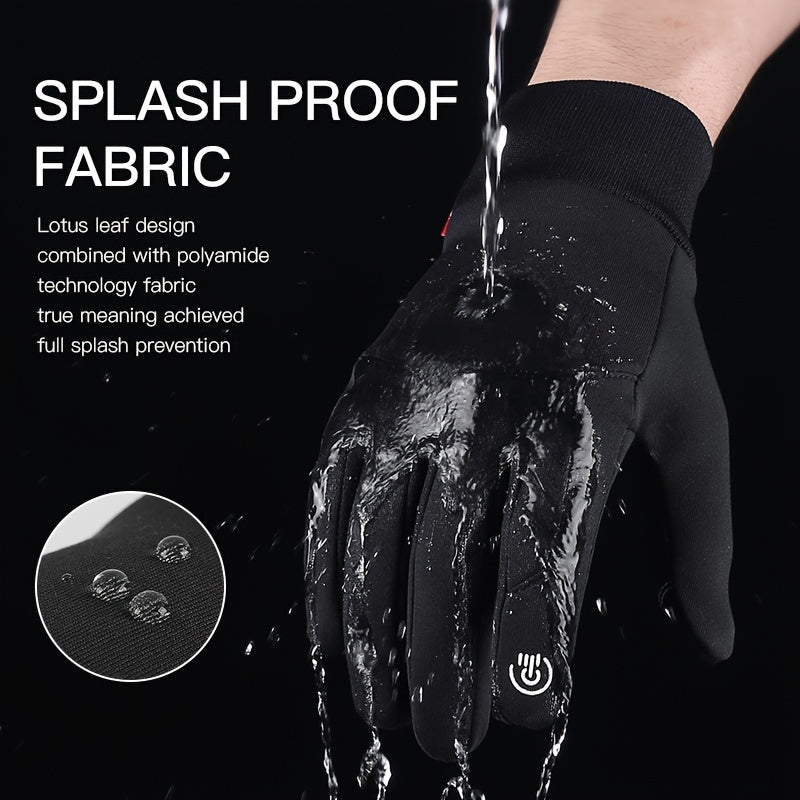 Warm Windproof Touch Screen Gloves For Cycling Driving
