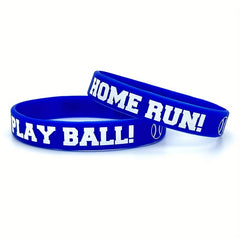 Home Run Baseball Bracelet 8 Pcs Silicone Play Ball Party School Competition Wri