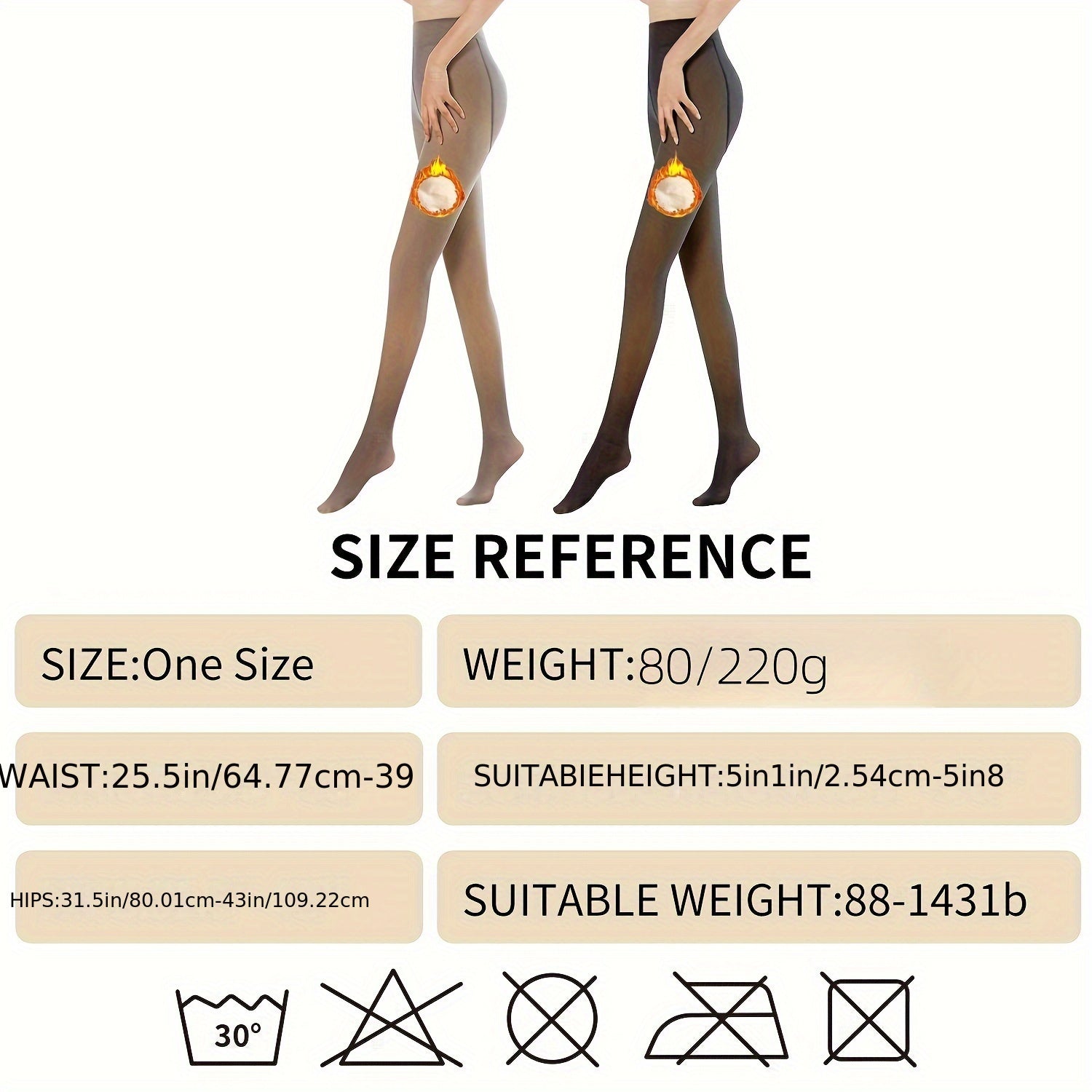 3 Pack Solid Slim Tights Opaque High Waist Leggings