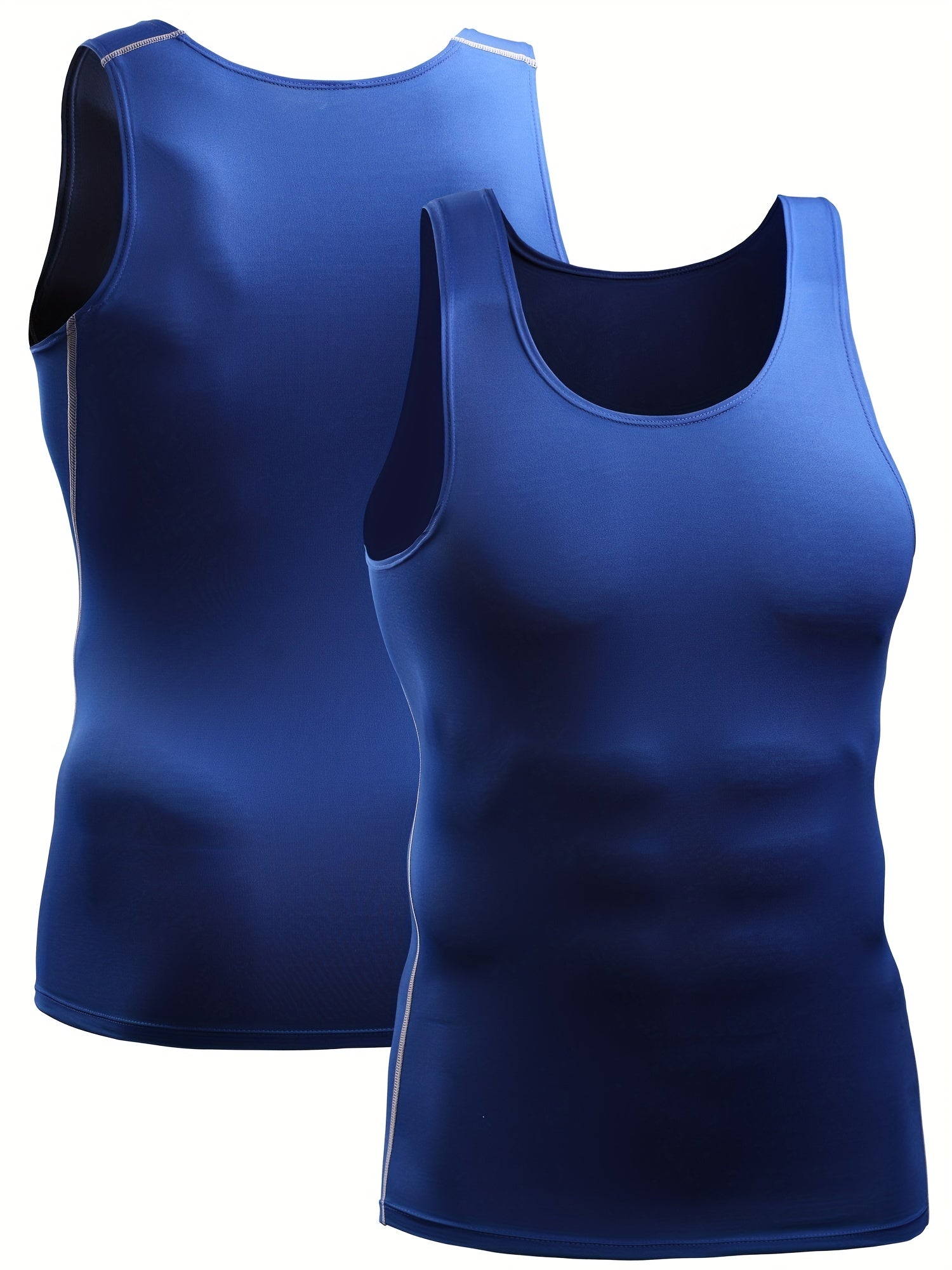 Men's Compression Tank Top Quick Dry High Stretch Sleeveless Shirt M