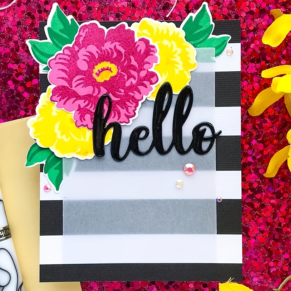 Word Hello Metal Cutting Dies for Card Making Scrapbooking DIY