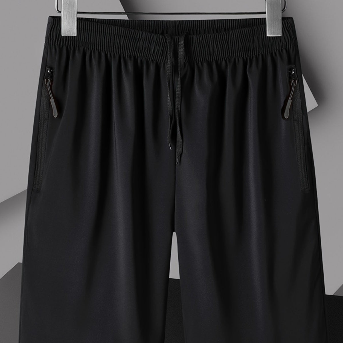 Men's Lightweight Gym Shorts with Zipper Pockets