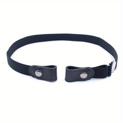 Men's No Buckle Elastic Waist Belt Casual Adjustable Elastic Buckle Belt