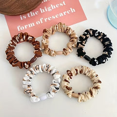 Cartoon Bear Print Scrunchies Hair Tie Hair Rope Sweet Ponytail Holder