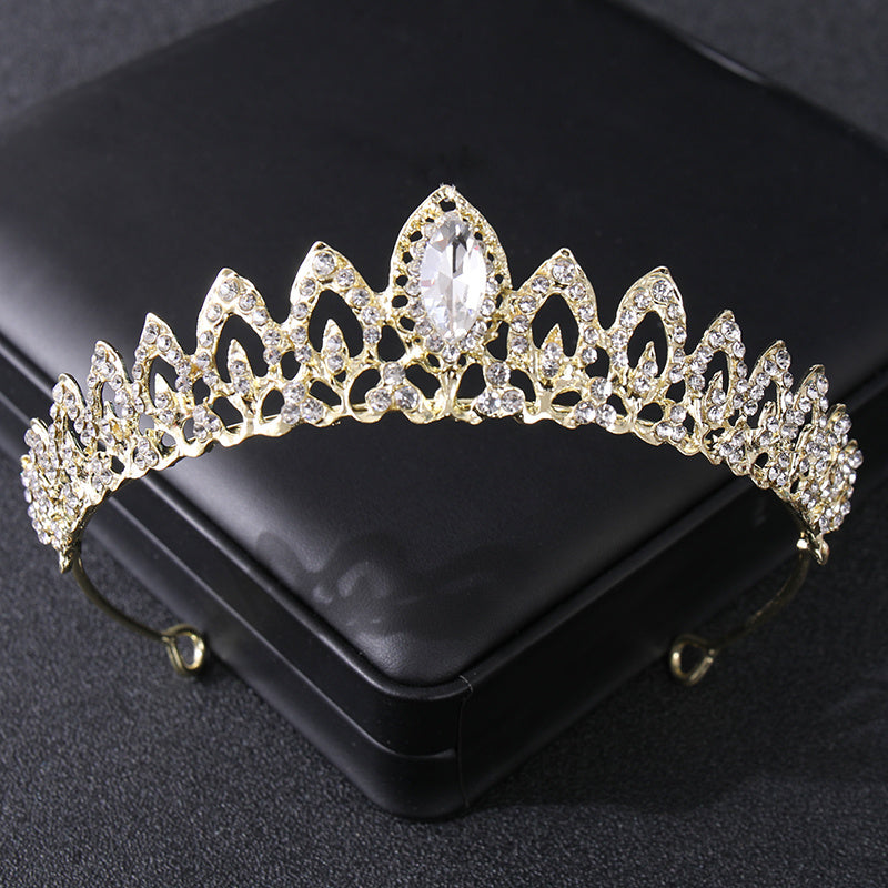 Rhinestone Crystal Tiara Crown Headband Women Birthday Pageant Wedding Prom